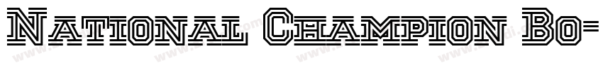 National Champion Bo字体转换